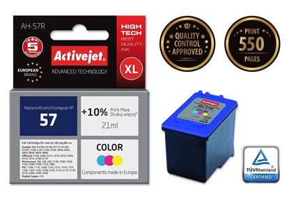 Picture of Activejet AH-57R Ink (replacement for HP 57 C6657AE; Premium; 21 ml; color)