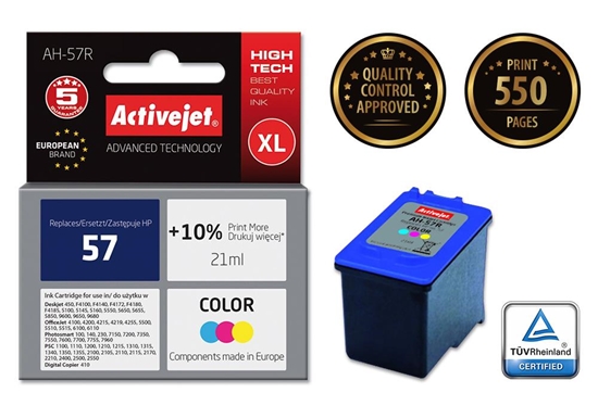 Picture of Activejet AH-57R Ink (replacement for HP 57 C6657AE; Premium; 21 ml; color)