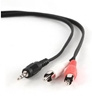 Picture of Gembird 2.5m, 3.5mm/2xRCA, M/M audio cable Black, Red, White