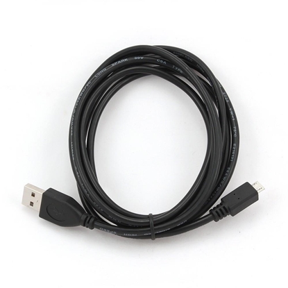 Obrazek Gembird CCP-MUSB2-AMBM-1M USB cable USB 2.0 Micro-USB B USB A Black