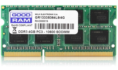 Attēls no Goodram 4GB DDR3 PC3-12800 memory module 1600 MHz