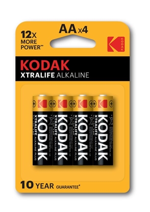 Изображение Kodak XTRALIFE alkaline AA battery (4 pack)