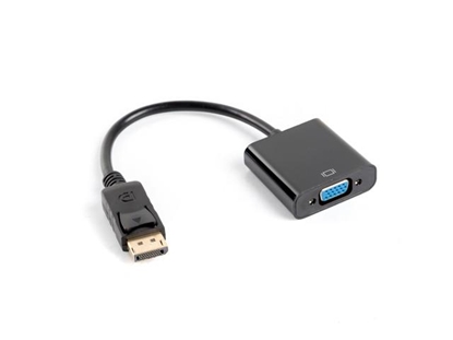 Изображение Lanberg AD-0002-BK video cable adapter 0.2 m VGA (D-Sub) DisplayPort Black