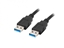 Изображение Kabel USB-A M/M 3.0 0.5m Czarny 