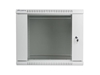Изображение Lanberg wall-mounted installation rack cabinet 19'' 9U 600x450mm gray (glass door)