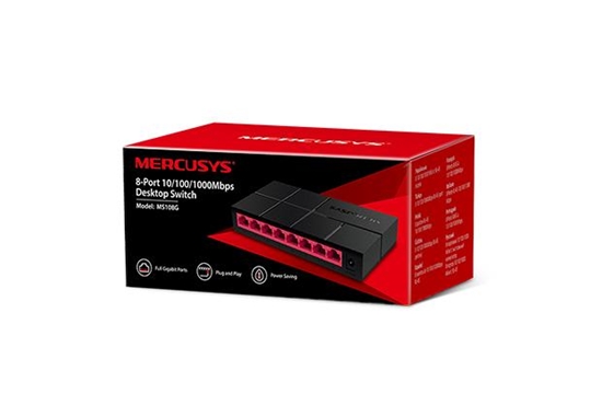 Picture of Mercusys 8-Port 10/100/1,000 Mbps Desktop Switch