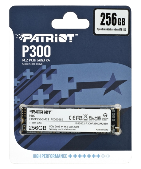 Picture of PATRIOT P300 M.2 PCI-EX4 NVME 256GB