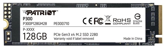 Изображение SSD PATRIOT P300 M.2 PCI-EX4 NVME 128 GB