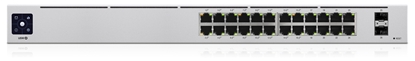 Attēls no Ubiquiti Networks UniFi USW-24-POE 24-Port PoE Managed L2/L3 Gigabit Ethernet (10/100/1000) Power over Ethernet (PoE) 1U Silver