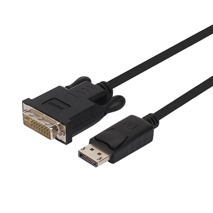 Attēls no UNITEK Y-5118BA video cable adapter 1.8 m DisplayPort DVI Black