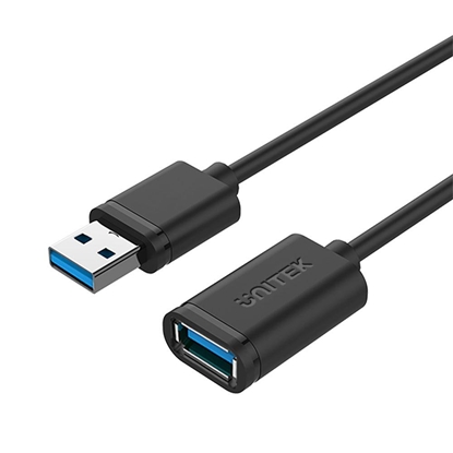 Attēls no UNITEK Y-C458GBK USB cable 1.5 m USB 3.2 Gen 1 (3.1 Gen 1) USB A Black