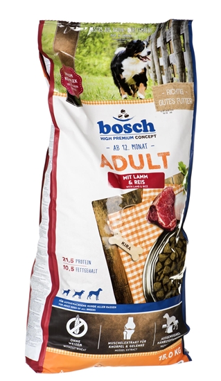 Изображение Bosch ADULT MIT LAMM & REIS 15 kg