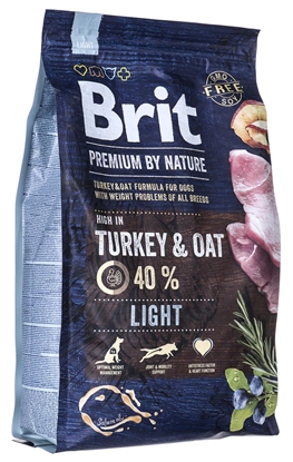 Picture of BRIT Premium by Nature Light Turkey&Oat - dry dog food - 3 kg