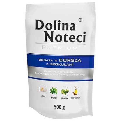 Picture of Dolina Noteci Premium rich in cod with broccoli - wet dog food - 500g