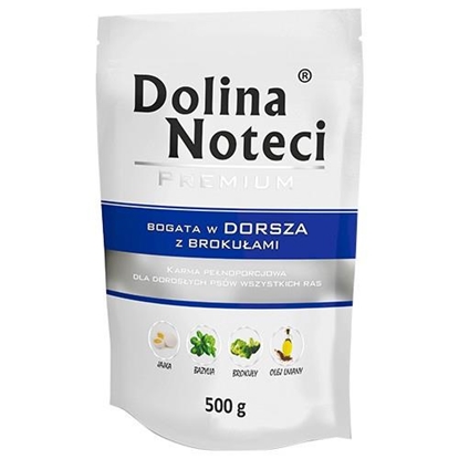 Attēls no Dolina Noteci Premium rich in cod with broccoli - wet dog food - 500g