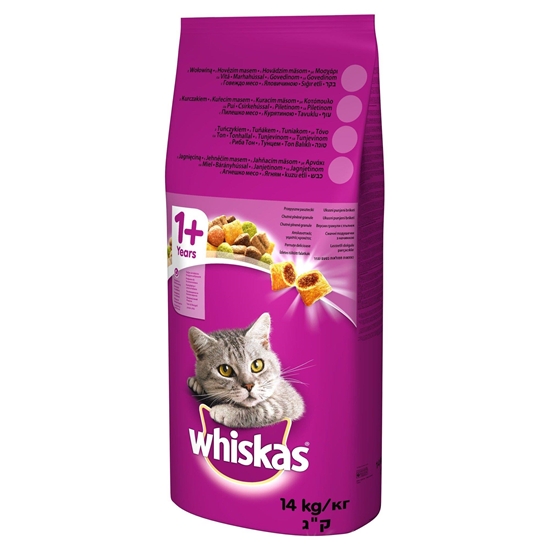 Изображение WHISKAS Adult Beef - dry cat food - 14 kg