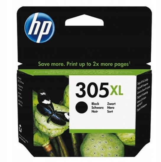 Изображение HP 305XL High Yield Black Ink Cartridge, 240 pages, for HP DeskJet 2300, 2710, 2720, Plus 4100