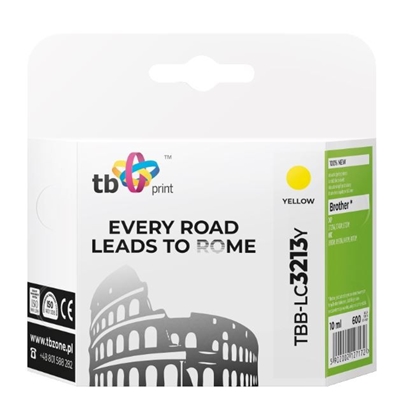 Изображение Tusz do Brother DCP-J722DW Yellow TBB-LC3213Y 100% nowy 