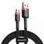 Picture of Cable Baseus USB2.0 A plug - micro USB plug 1.0m QC3.0 Cafule red+black