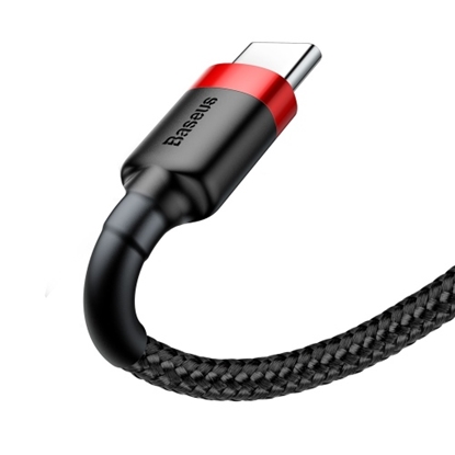 Attēls no Cable Baseus USB2.0 A plug - USB C plug 1.0m QC3.0 red+black