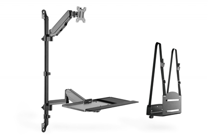 Attēls no DIGITUS versatile standing- / sitting workdesk, wall mount