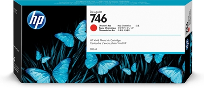 Attēls no HP 746 Chromatic Red Ink Cartridge, 300ml, for HP HP DesignJet Z6, Z9+