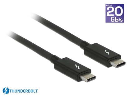 Attēls no Thunderboltâ¢ 3 (20 Gbs) USB-Câ¢ cable male  male passive 1.5 m 5 A black