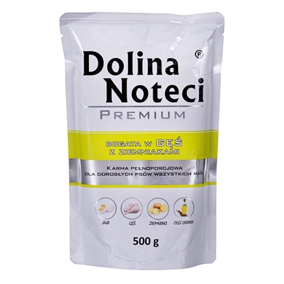 Picture of DOLINA NOTECI Premium Rich in goose with potatoes - Wet dog food - 500 g