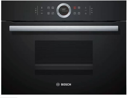 Изображение Bosch Serie 8 CDG634AB0 steam oven Small Black Touch