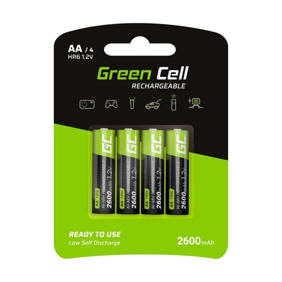 Picture of Akumulatorki Paluszki 4x AA R6 2600mAh 