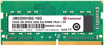 Picture of Pamięć do laptopa Transcend JetRam, SODIMM, DDR4, 16 GB, 3200 MHz, CL22 (JM3200HSE-16G)
