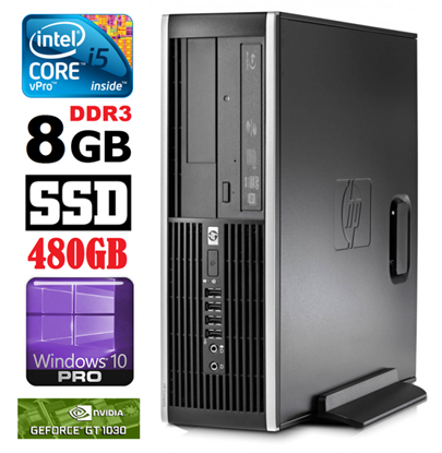 Изображение HP 8100 Elite SFF i5-650 8GB 480SSD GT1030 2GB DVD WIN10Pro