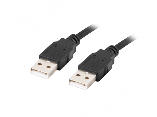 Изображение Kabel USB-A M/M 2.0 1.0m Czarny 