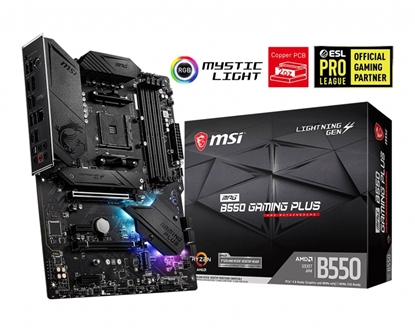 Attēls no MSI MPG B550 Gaming Plus AMD B550 Socket AM4 ATX