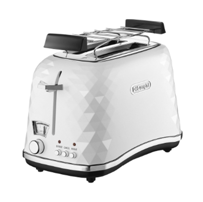 Изображение DELONGHI Brillante Toaster CTJ 2103.W 900W, Crum tray, Defrost, White