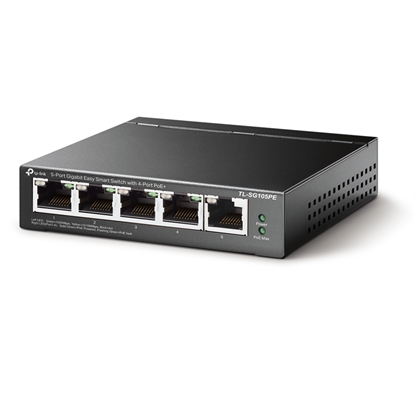 Picture of TP-LINK 5-Port Gigabit Easy Smart PoE Switch with 4-Port PoE+