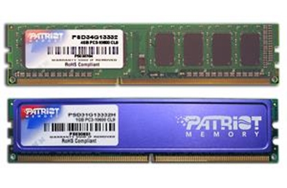 Attēls no Patriot Memory PSD34G13332 memory module 4 GB DDR3 1333 MHz