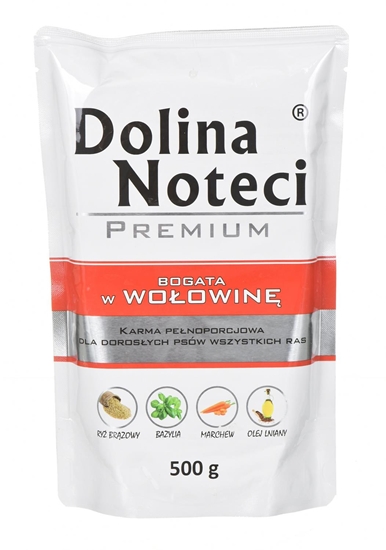 Изображение DOLINA NOTECI Premium Rich in beef - Wet dog food - 500 g