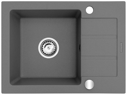 Attēls no Single-bowl sink with draining board Maidsinks Promo 62x44 1B 1D