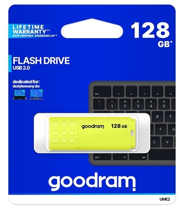 Attēls no Goodram UME2 USB 2.0 128GB Yellow