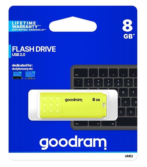 Picture of Goodram UME2 USB 2.0 8GB Yellow