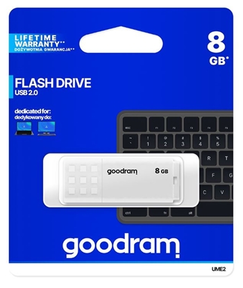 Obrazek Goodram UME2 USB 2.0 8GB White