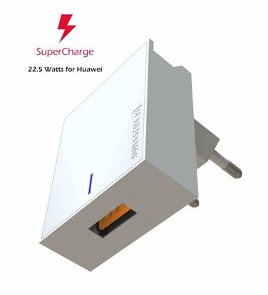 Attēls no Swissten Premium 22.5W Huawei Super Fast Charge Travel charger 5V / 4.5A (FCP)