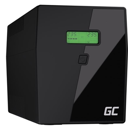 Изображение Nepārtrauktas barošanas bloks Green Cell Power Proof with LCD Display Pure Sine Wave 2000VA 1400W