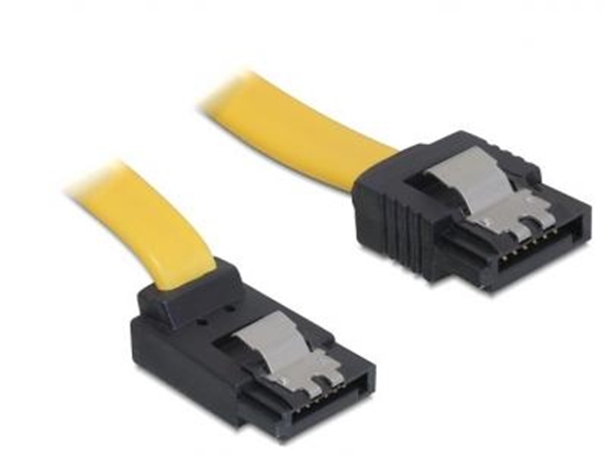 Picture of Delock Cable SATA  30cm upstraight metal  yellow