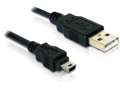 Attēls no Delock Cable USB 2.0  USB-B mini 5pin malemale