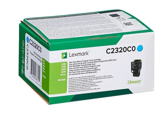 Изображение Lexmark C2320C0 toner cartridge 1 pc(s) Original Cyan