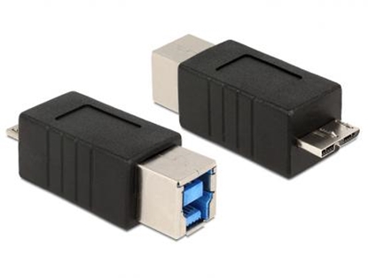 Attēls no Delock Adapter micro USB 3.0-B male  USB 3.0-B female