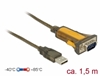 Picture of Delock Adapter USB 2.0 Type-A > 1 x Serial RS-232 DB9 extended temperature range