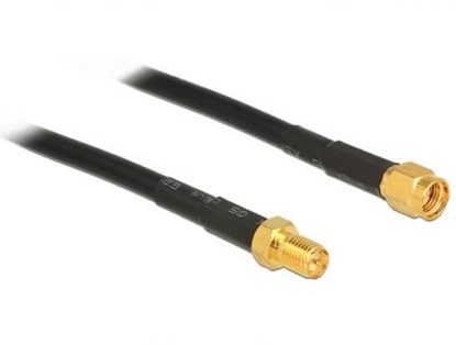 Picture of Delock Antenna Cable RP-SMA plug  RP-SMA jack CFD200 3 m low loss